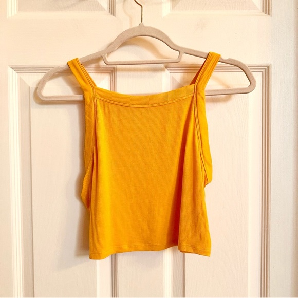 PacSun Tops - Orange ribbed LA Hearts crop top
